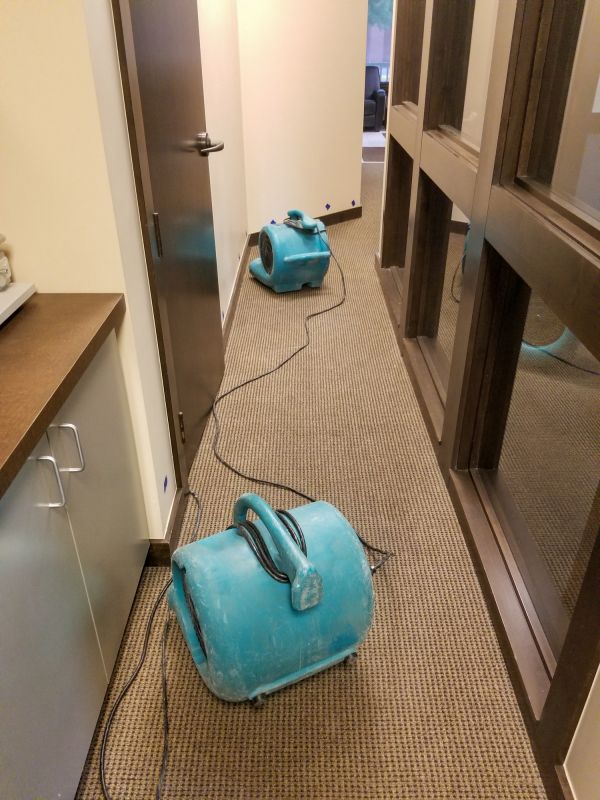 Drying Equipment in Use